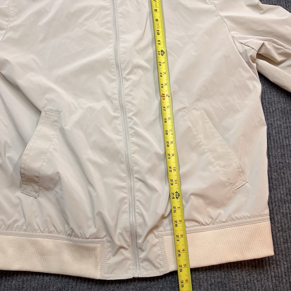 Zara Women's Bomber Jacket Cream‎ Ivory Full Zip Windbreaker Outerwear Varsity - Picture 5 of 9